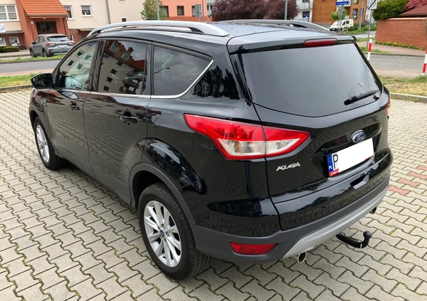 Ford Kuga cena 53800 przebieg: 222600, rok produkcji 2015 z Leszno małe 352